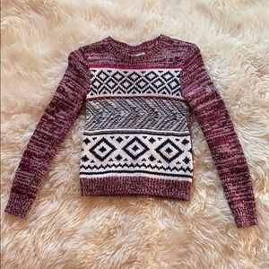 Abercrombie Kids Knit Patterned Sweater
